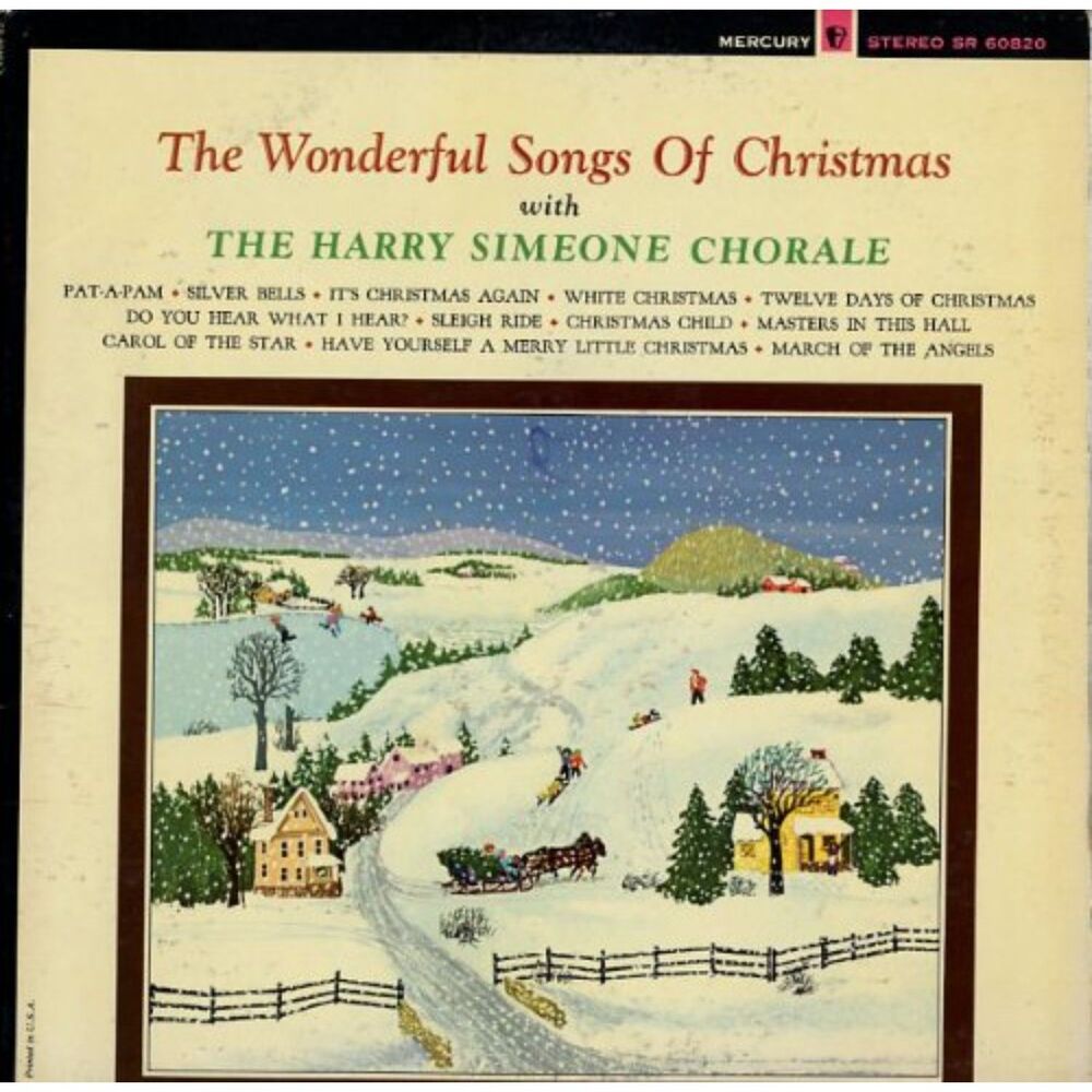 The Wonderful Songs of Christmas with the Harry Simeone Chorale Vinyl Record